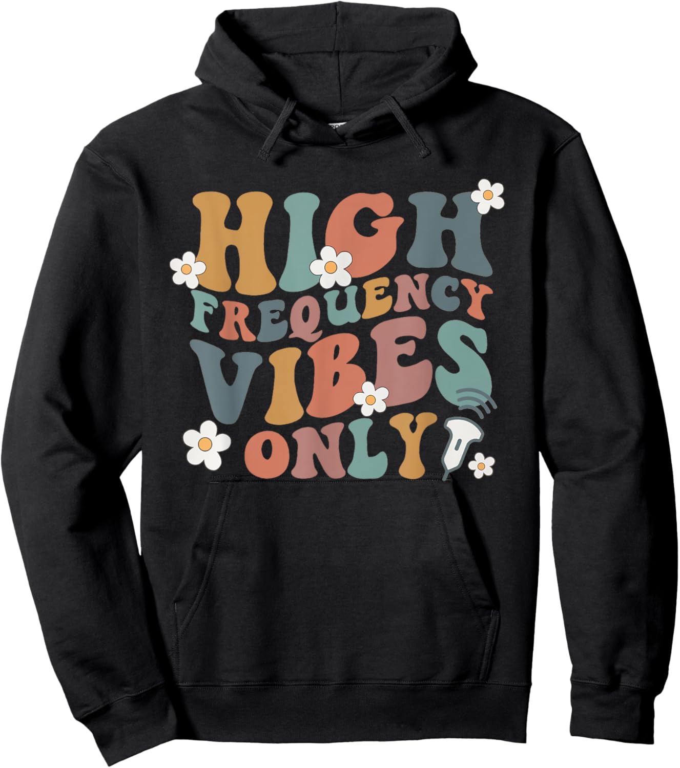 High Frequency Vibes Only Ultrasound Tech Graduation RDMS Hoodie - Hoodie | Black