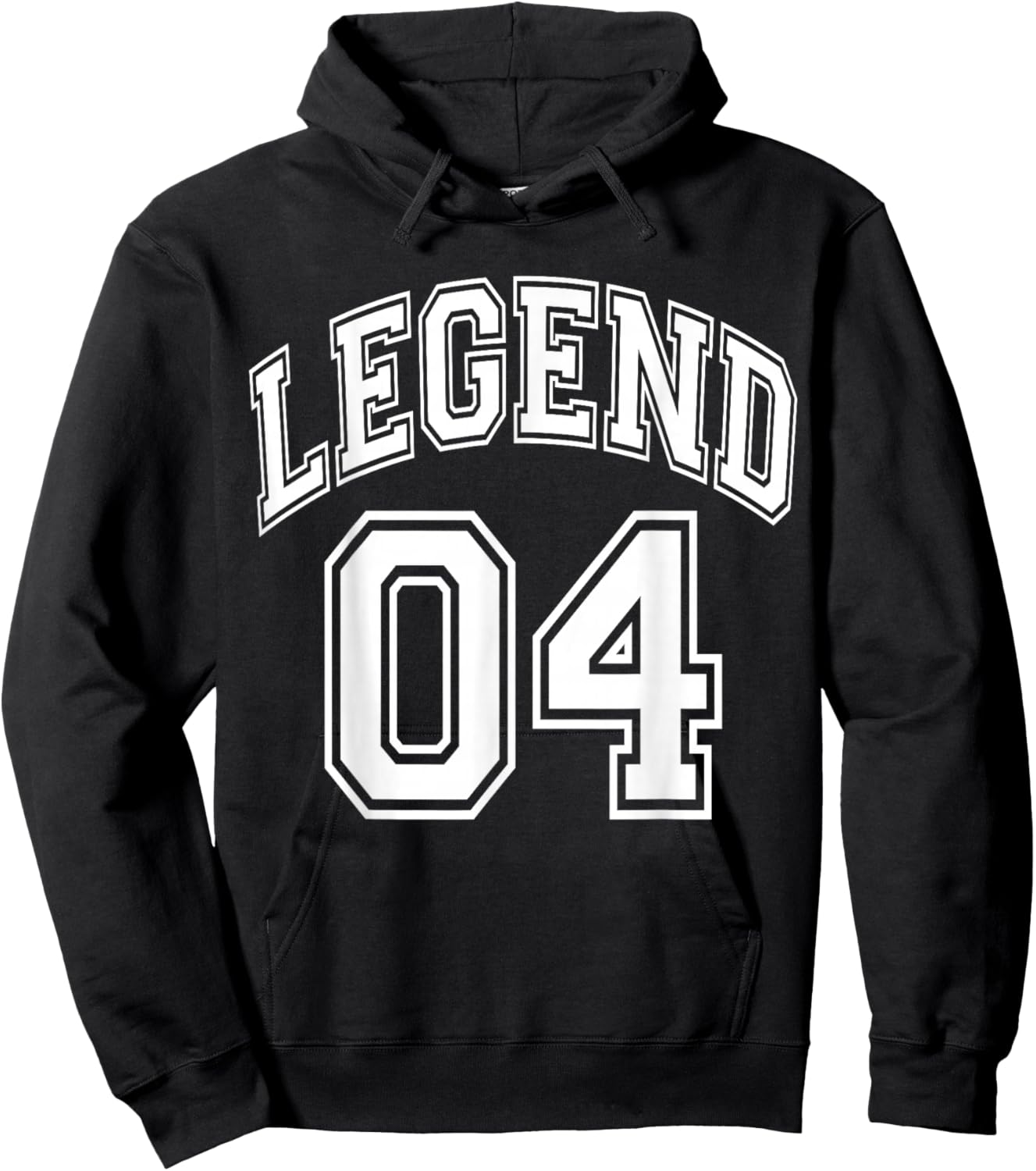 Legend 04 Number Varsity Team - 04th Birthday & 04 Years Old Hoodie - Hoodie | Black