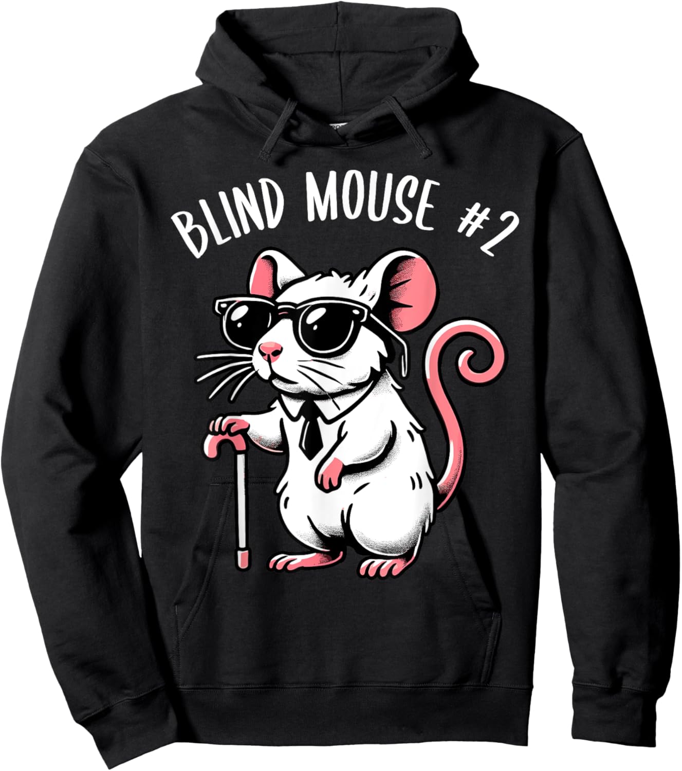 Halloween Three Blind Mice Costume Adult Kid, Blind Mouse #2 Hoodie - Hoodie | Black
