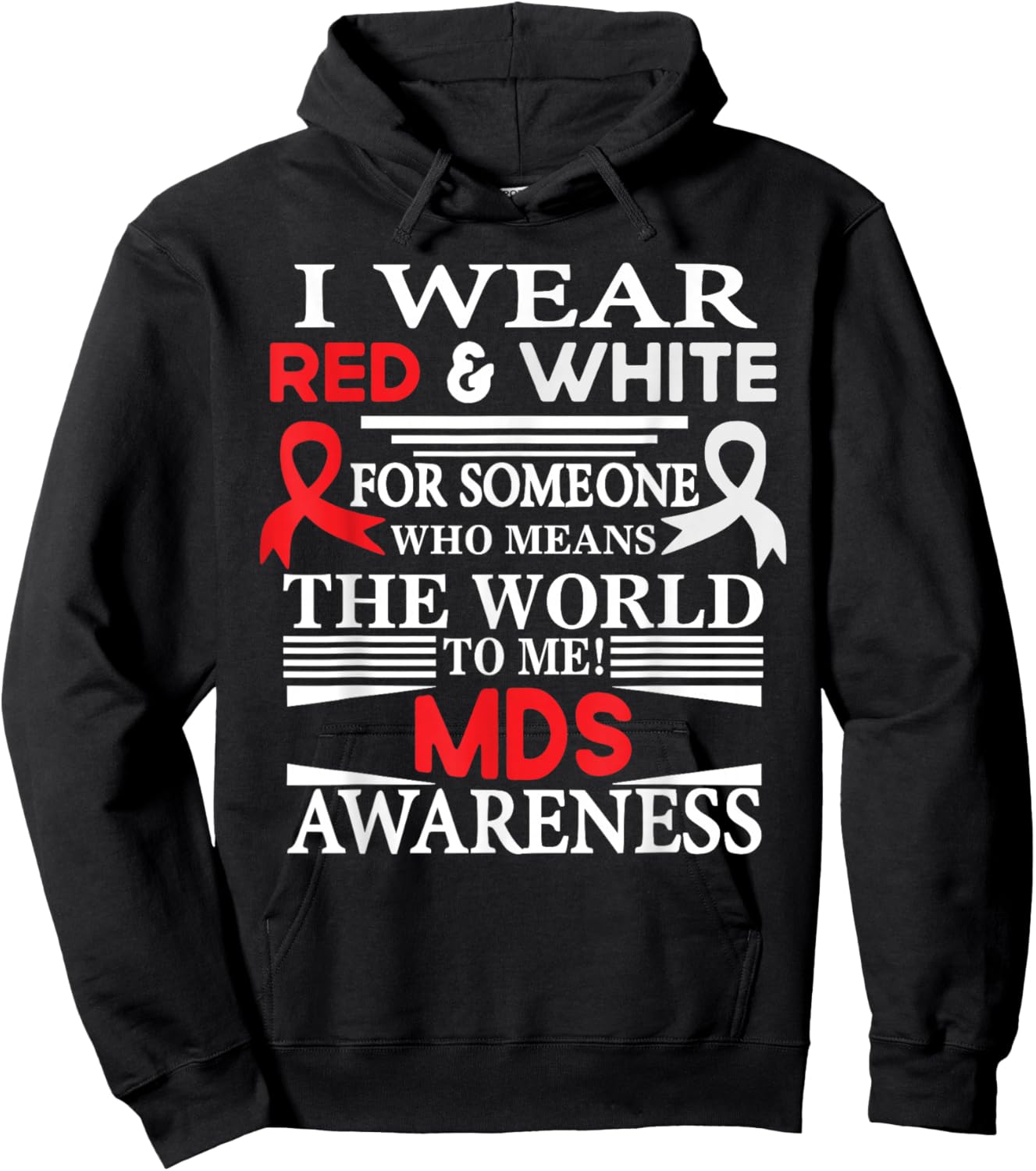 MDS Myelodysplastic Syndrome Awareness Hoodie - Hoodie | Black