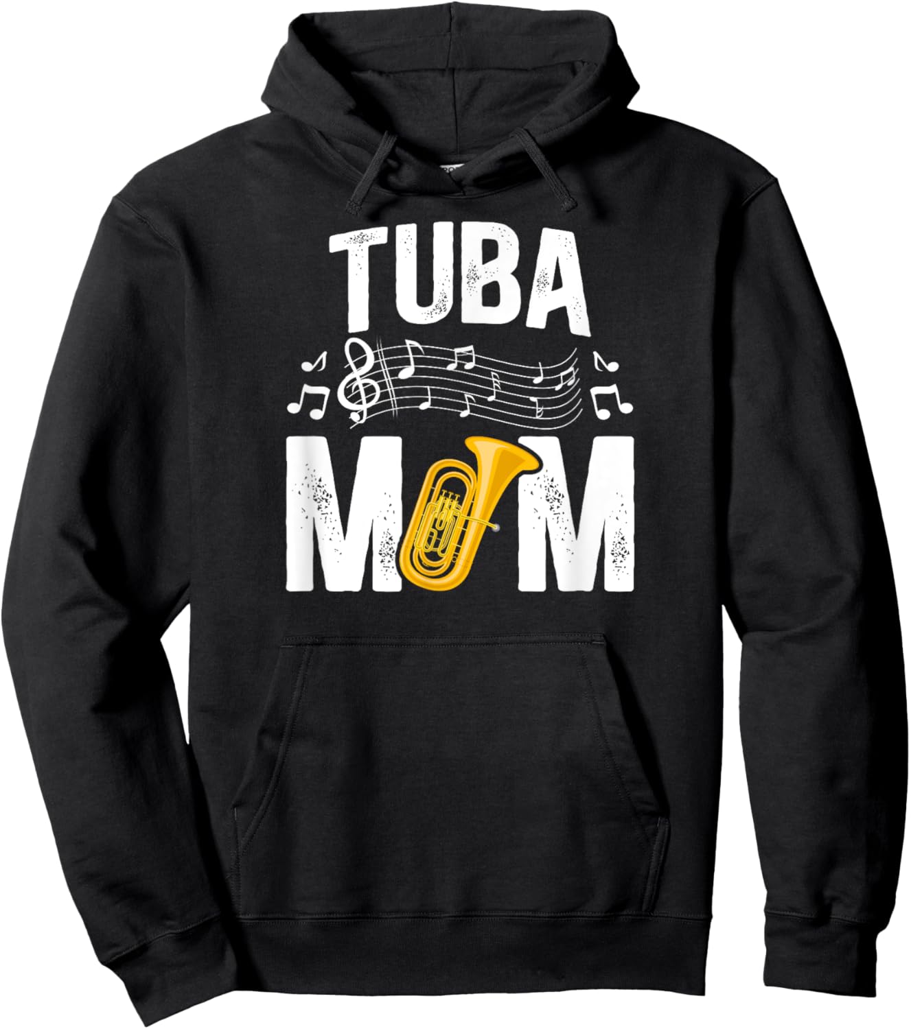 Proud Tuba Mom Of A Tuba Player Mom Tubist Mom Tuba Mama Hoodie - Hoodie | Black