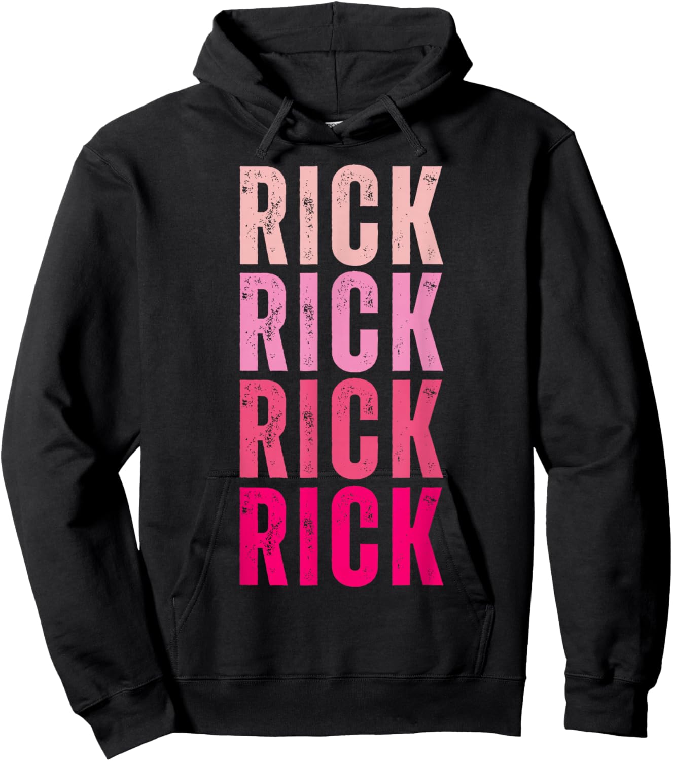 Personalized Name Rick I Love Rick Vintage Hoodie - Hoodie | Black