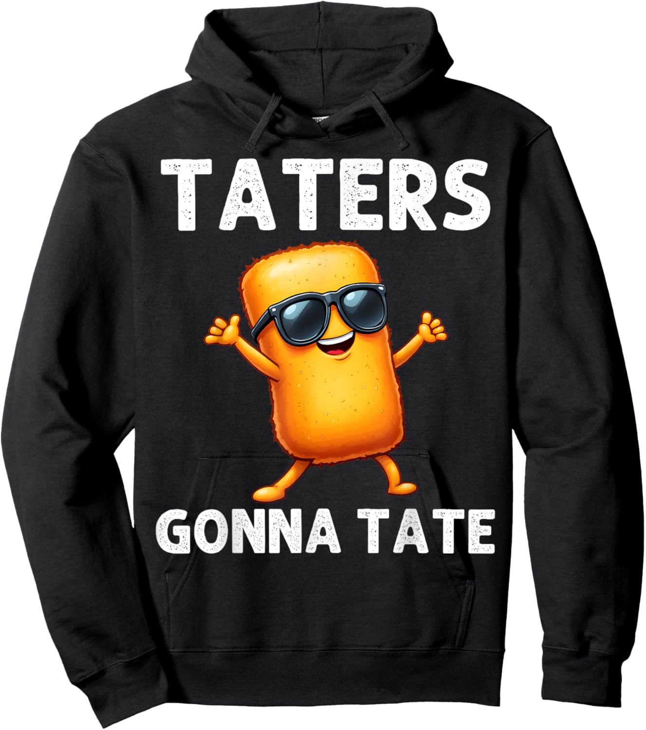 Best Tater Tot Art Women Kids Potato Tater Tot Lover Hoodie - Hoodie | Black