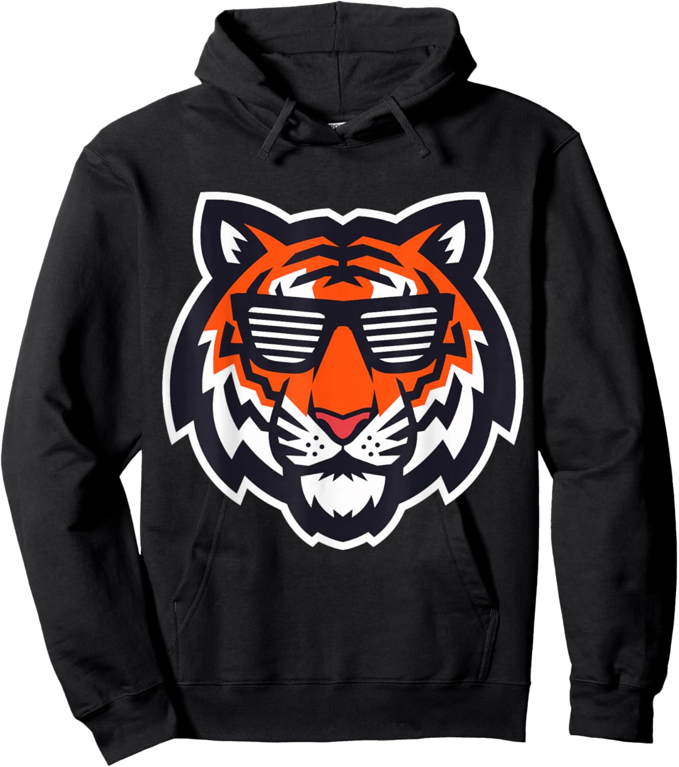 Bengal Tiger with Sunglasses Hoodie - Hoodie | Black