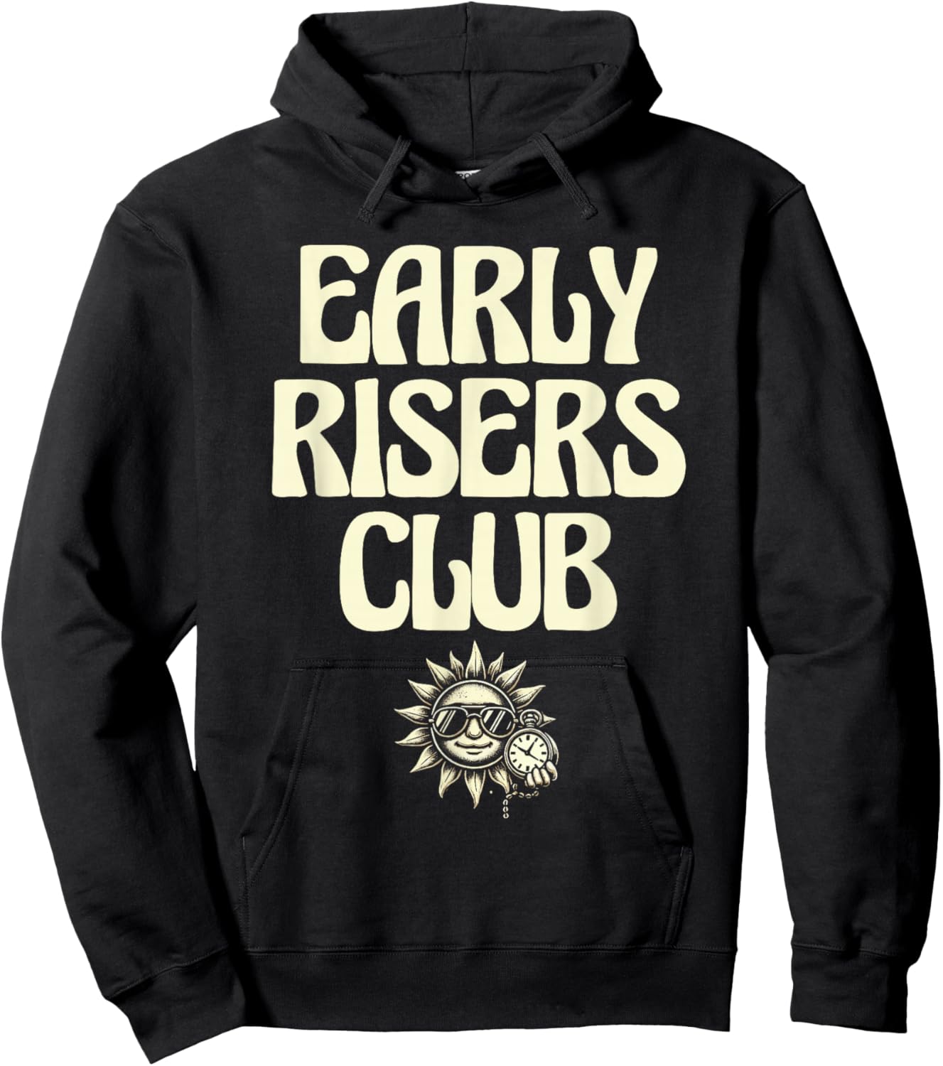 Early Risers Club Funny Sarcastic Coffee Lover Hoodie - Hoodie | Black
