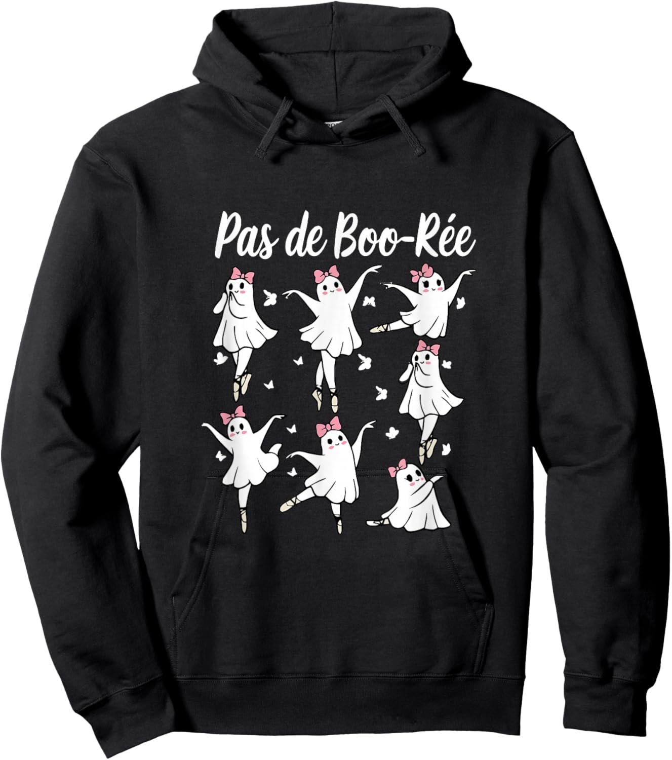 Pas de BOO-rée Ghost Ballet Dancer Halloween Dance Teacher Hoodie - Hoodie | Black