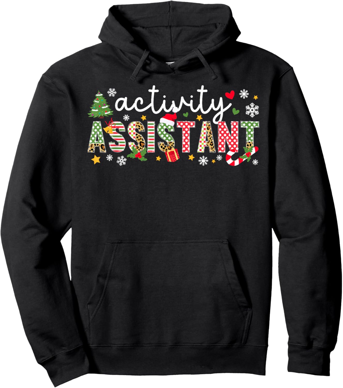 Activity Assistant Christmas Activities Assistant Xmas Hoodie - Hoodie | Black