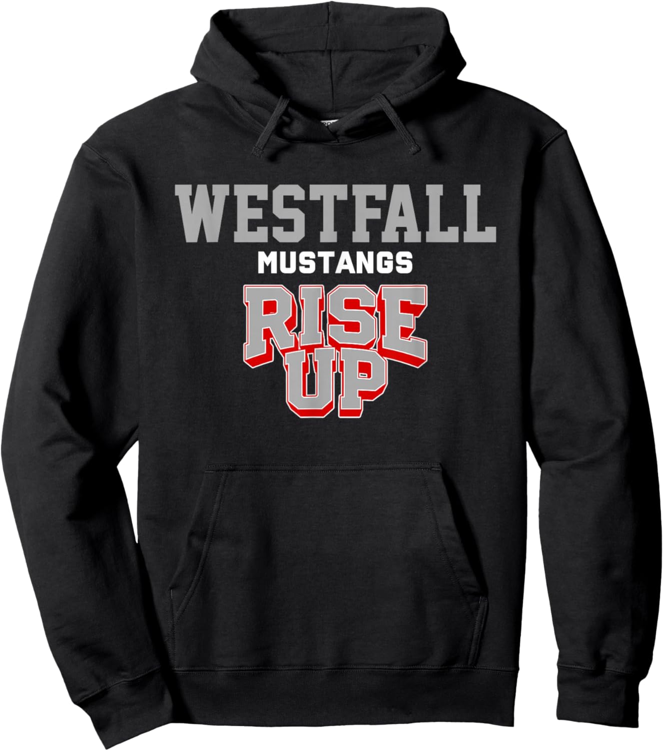 Westfall Mustangs Rise Up HS Hoodie - Hoodie | Black