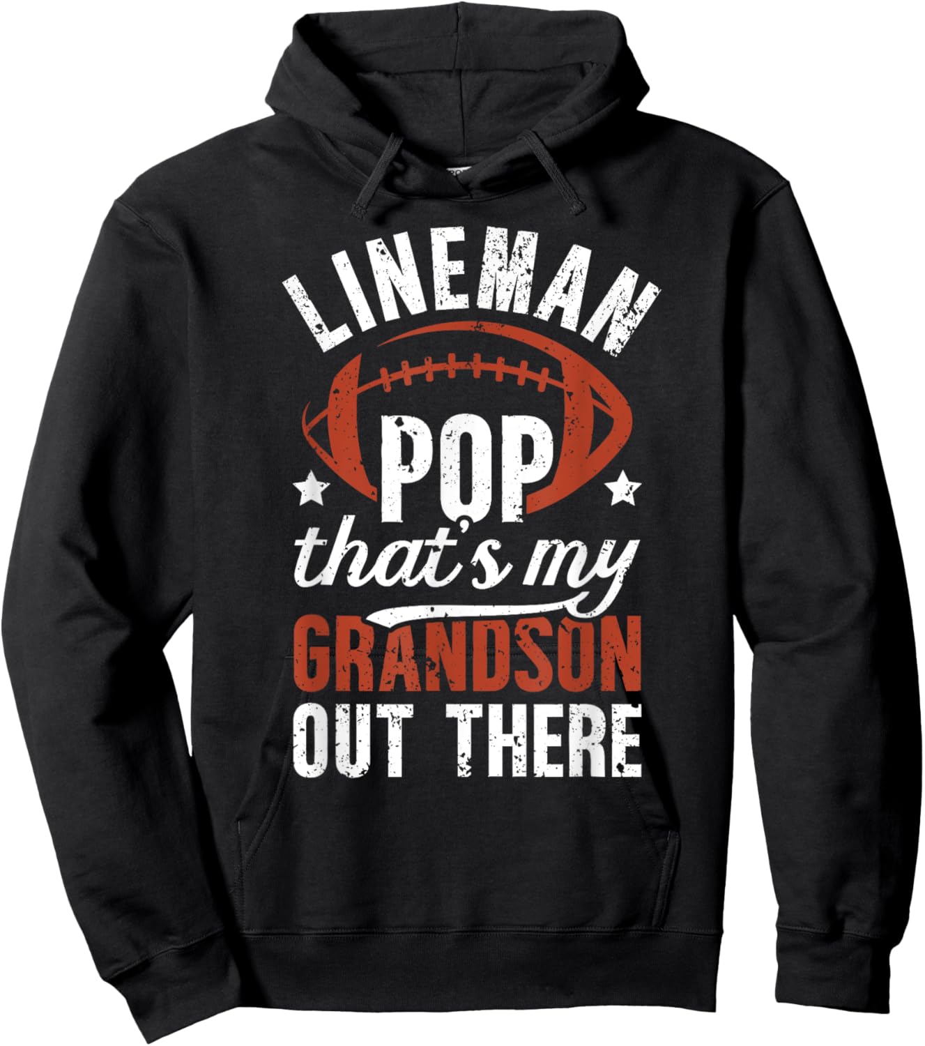 Football Lineman Pop Proud Pop Of A Football Lineman Hoodie - Hoodie | Black