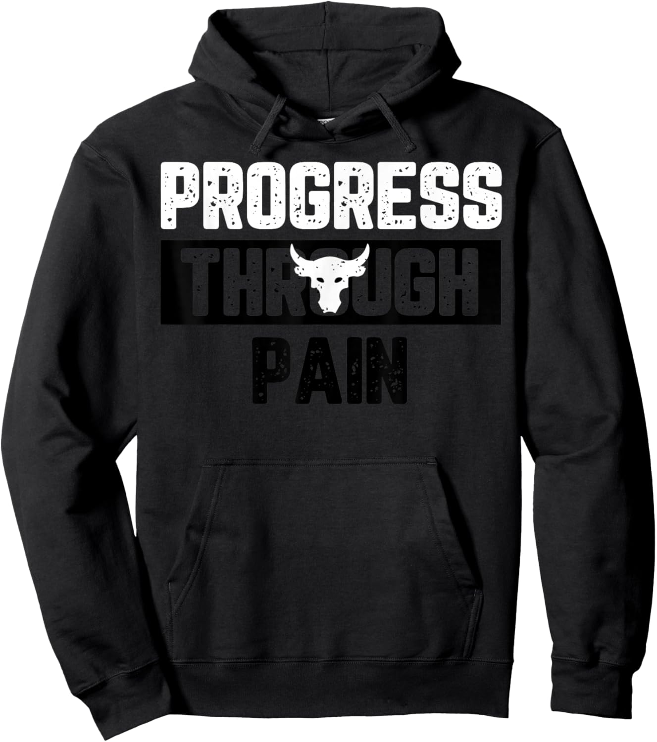 Progress Through Pain Hoodie - Hoodie | Black