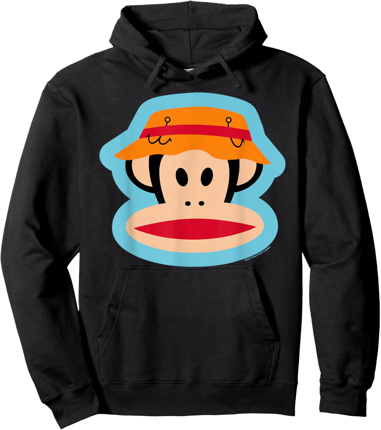 Paul Frank Julius The Monkey Fishing Hat Hoodie - Hoodie | Black