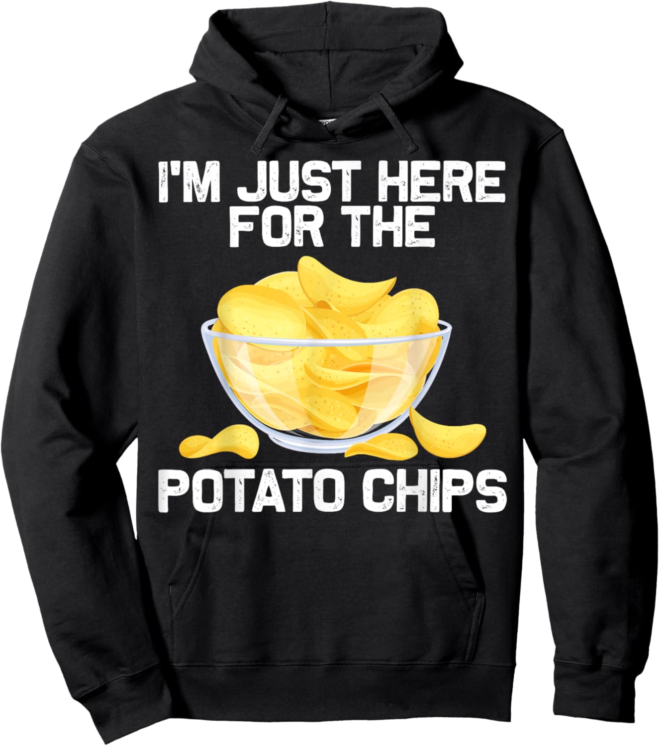 Cool Potato Chips Art Women Kids Potato Chips Lover Hoodie - Hoodie | Black