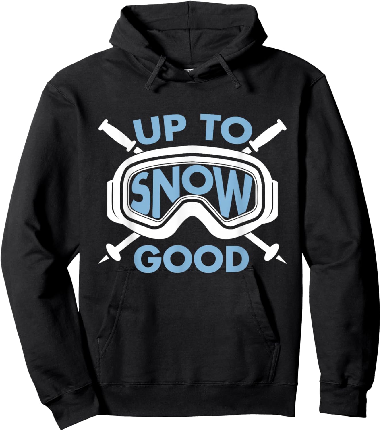 Skiing Art Women Kids Winter Sport Ski Lover Skier Hoodie - Hoodie | Black