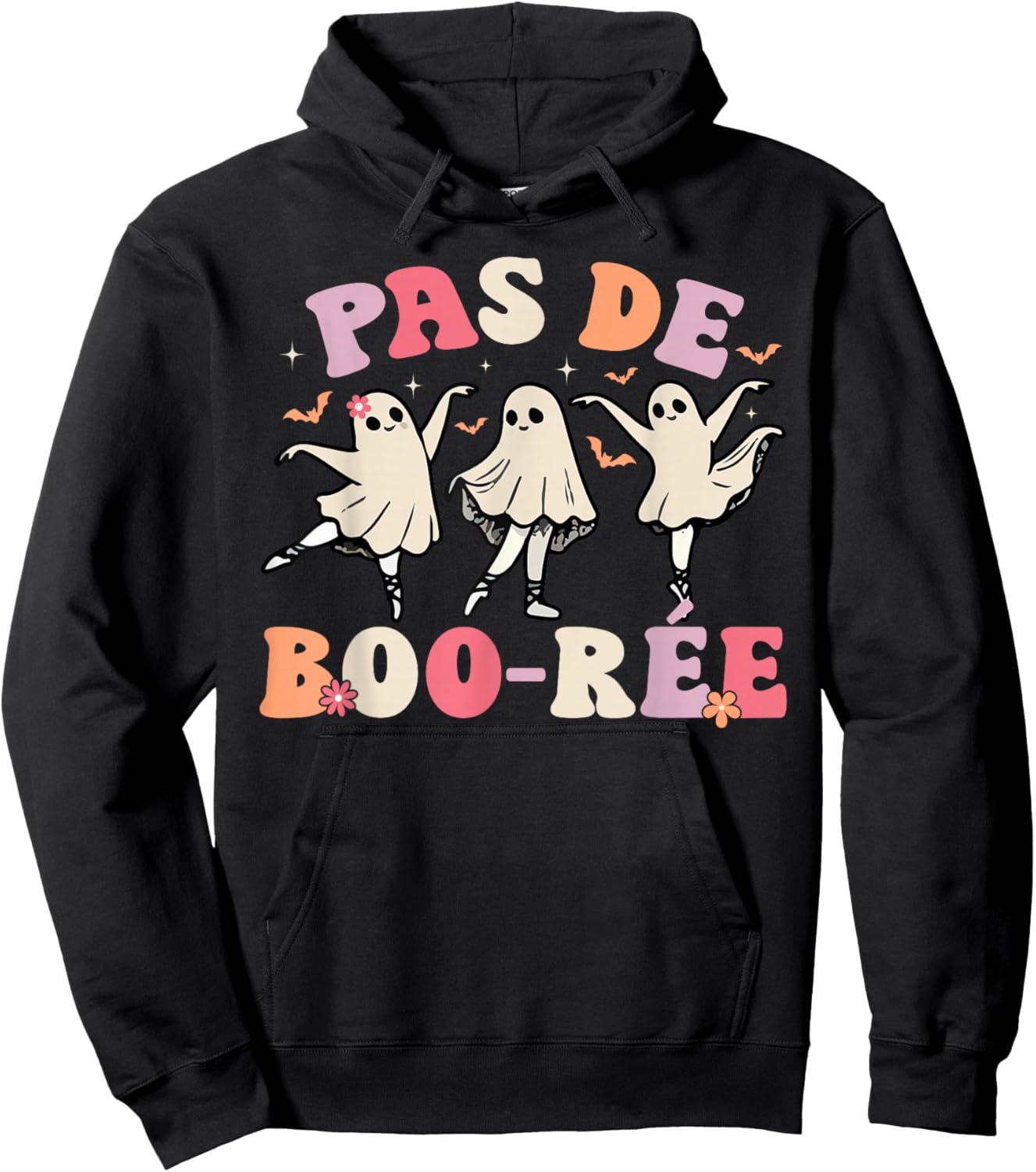 Pas de BOO-rée Ghost Ballet Dancer Halloween Dance Teacher Hoodie - Hoodie | Black