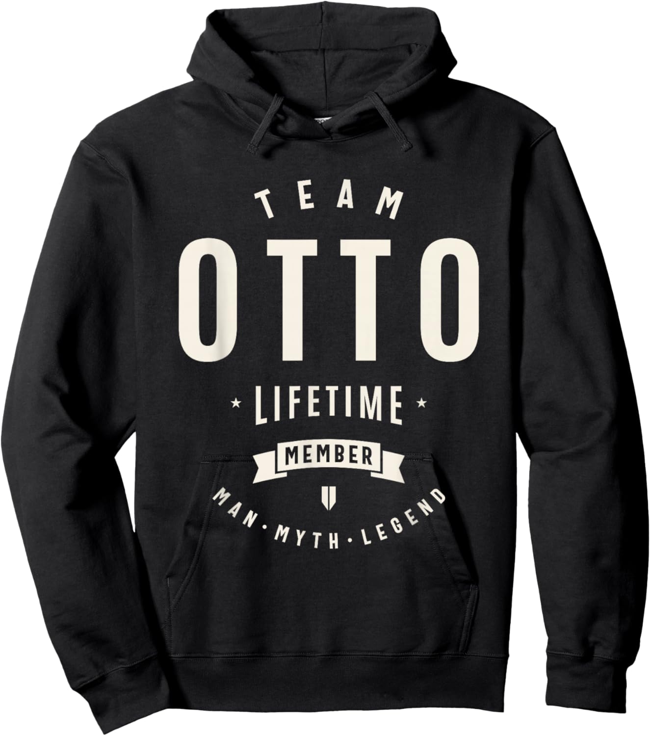 Team Otto Lifetime Member Funny Name Otto Hoodie - Hoodie | Black