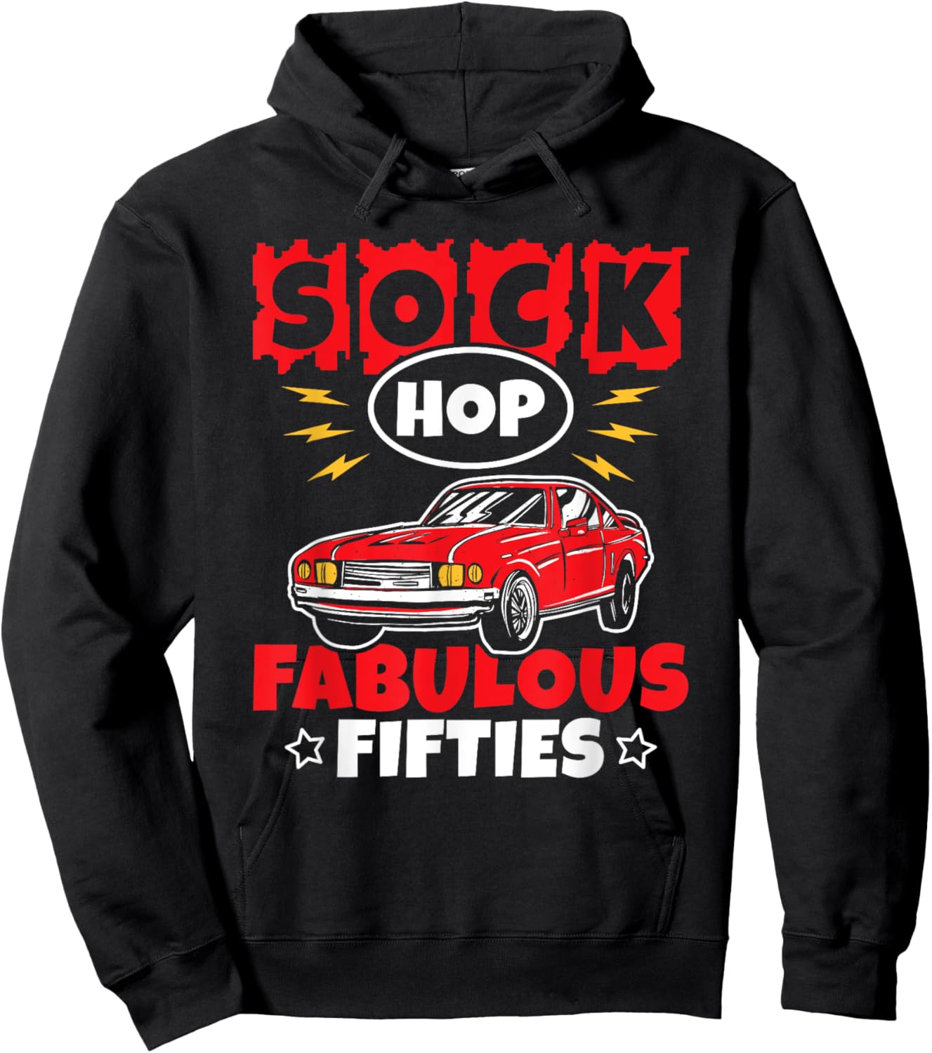 Sock Hop Fabulous Fifties Sock Hop Dance Rock N Roll 50s Hoodie - Hoodie | Black
