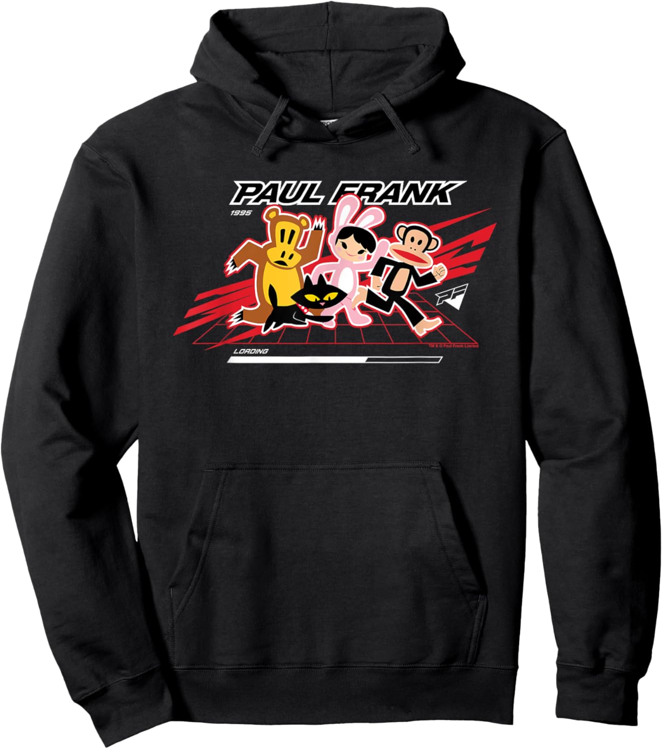 Paul Frank Gaming Julius The Monkey & Co Loading Screen Hoodie - Hoodie | Black