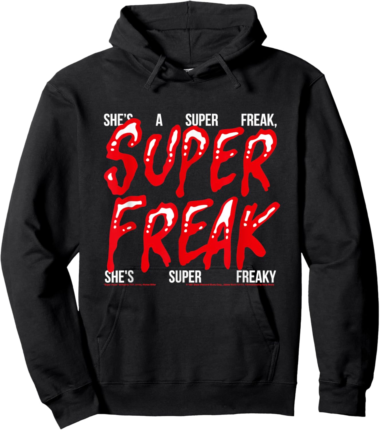 Super Freak Rick James Halloween Lyrics Hoodie - Hoodie | Black