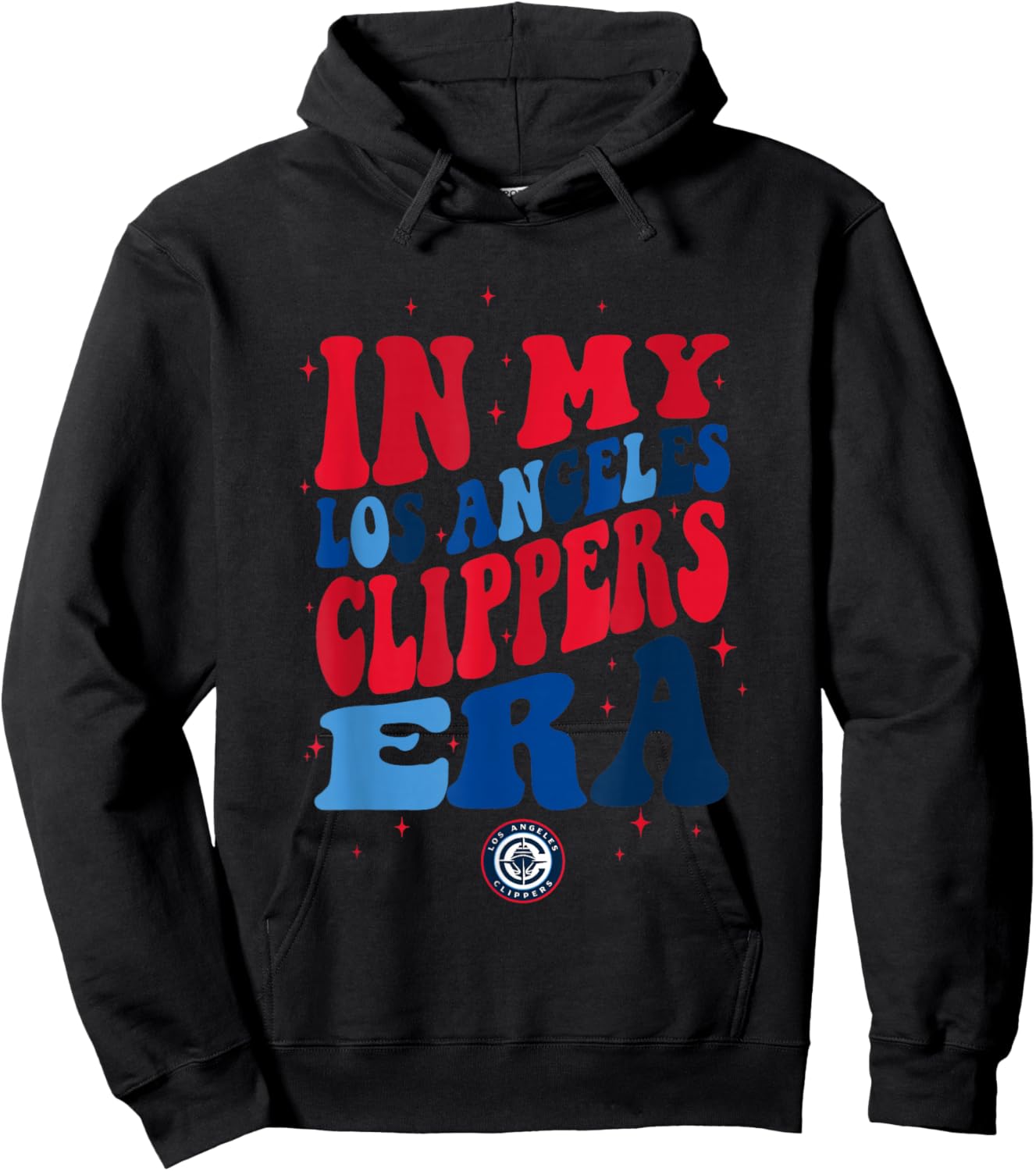 NBA In My Los Angeles Clippers Era Retro Wave Logo Hoodie - Hoodie | Black