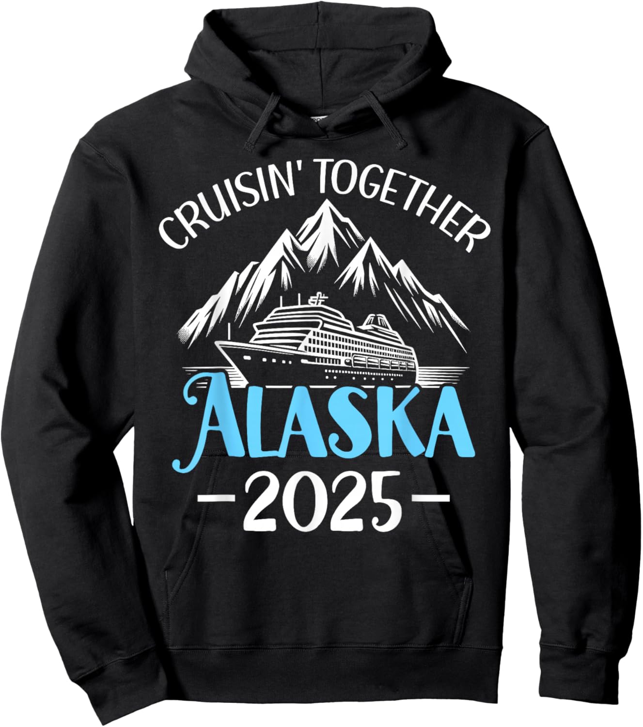 Matching Family Friends and Group Alaska Cruise 2025 Hoodie - Hoodie | Black