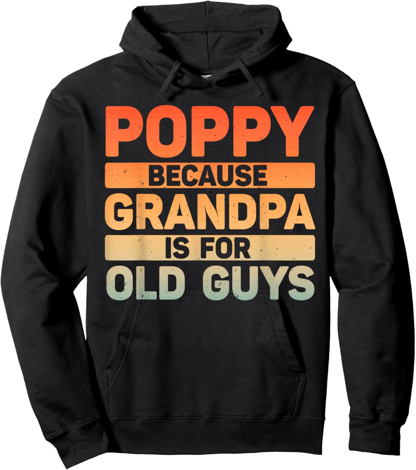 Poppy Design For Grandpa From Grandkids Father's Day Poppy Hoodie - Hoodie | Black