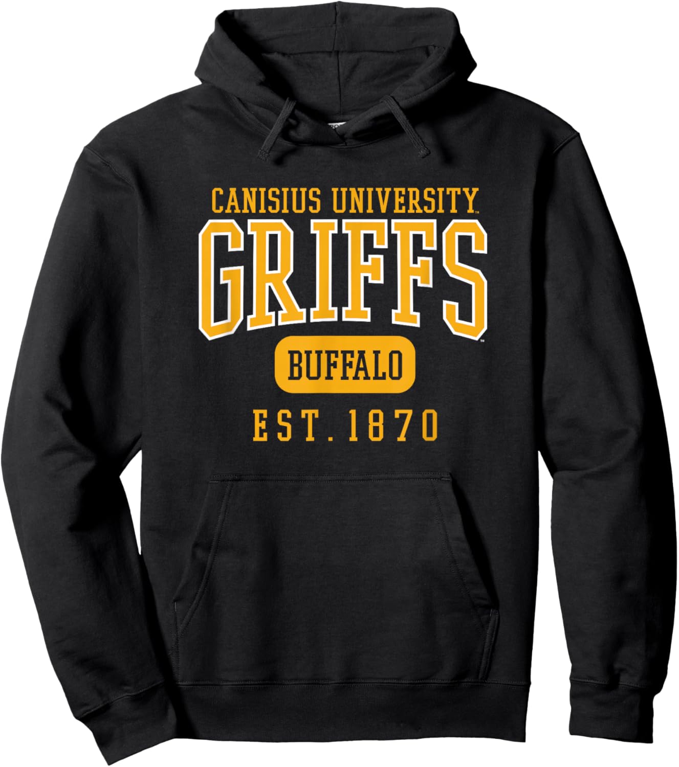 Canisius University Golden Griffins Est. Date Hoodie - Hoodie | Black