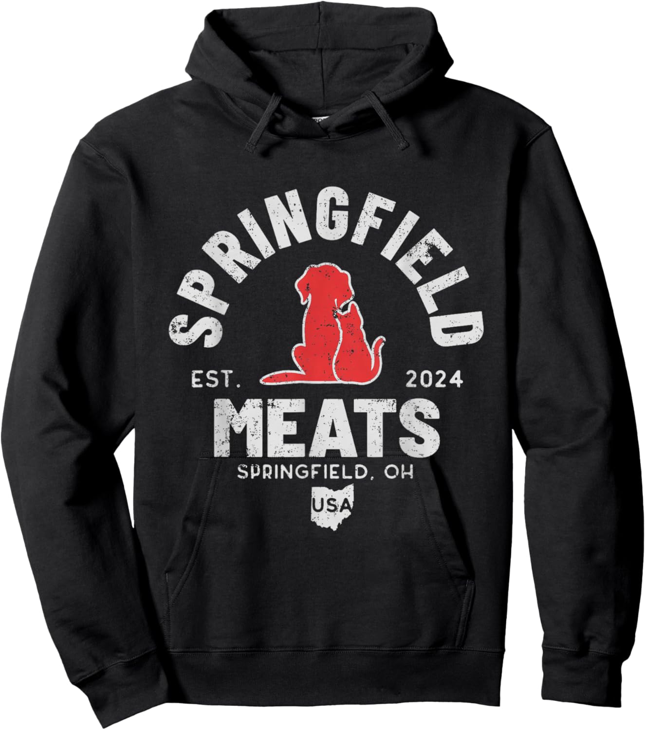 They're Eating The Dogs Springfield Ohio Election Hoodie - Hoodie | Black