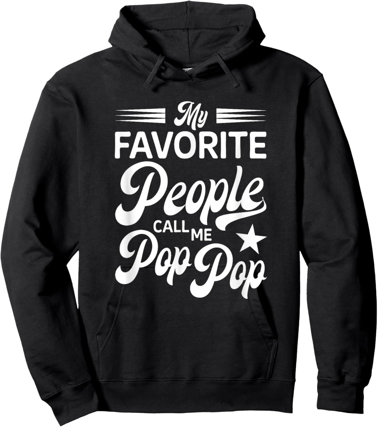 My Favorite People Call Me Pop Pop Hoodie - Hoodie | Black