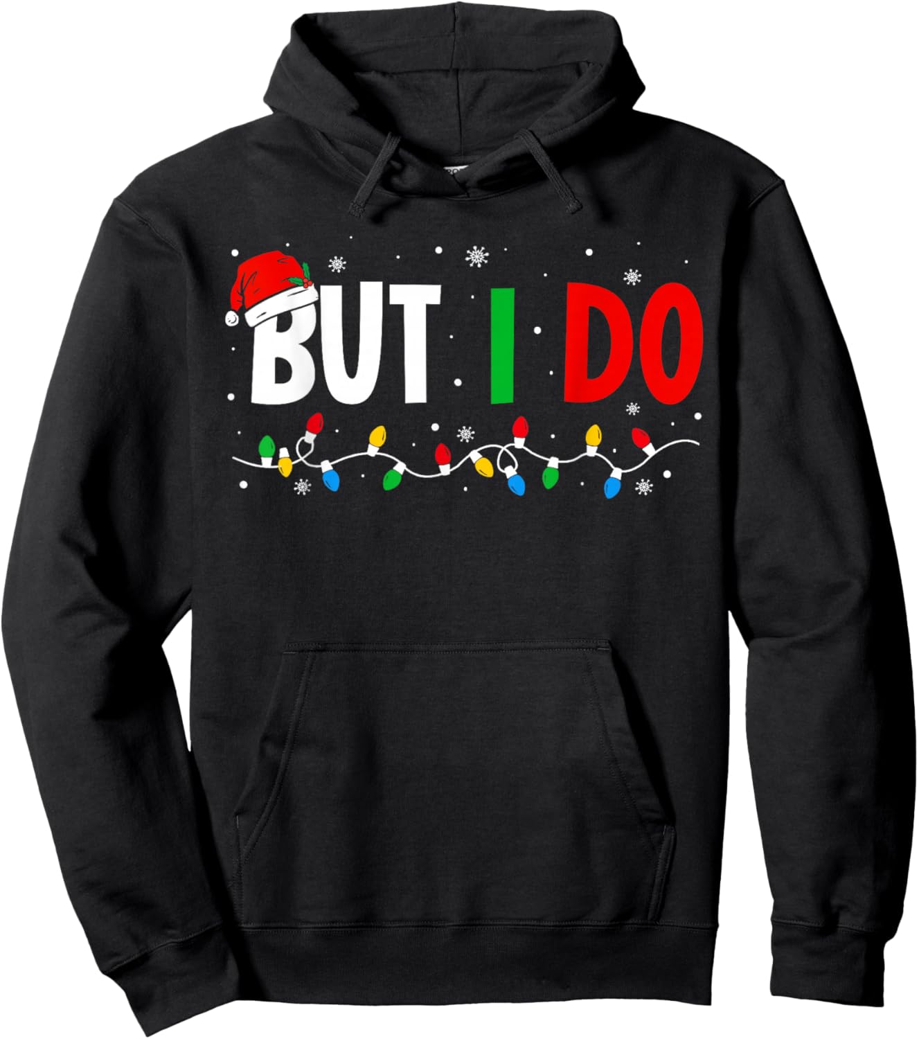 I Don't Do Matching Christmas Outfits But I Do Couple Family Hoodie - Hoodie | Black
