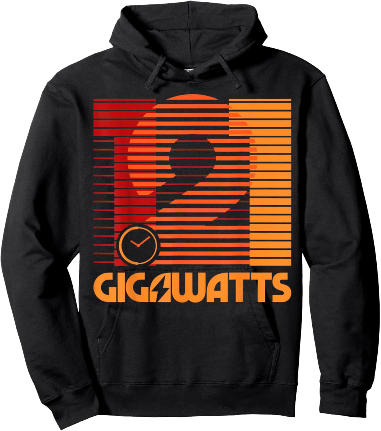 Vintage 1 21 Gigawatts Retro Minimal Style Classic Hoodie - Hoodie | Black
