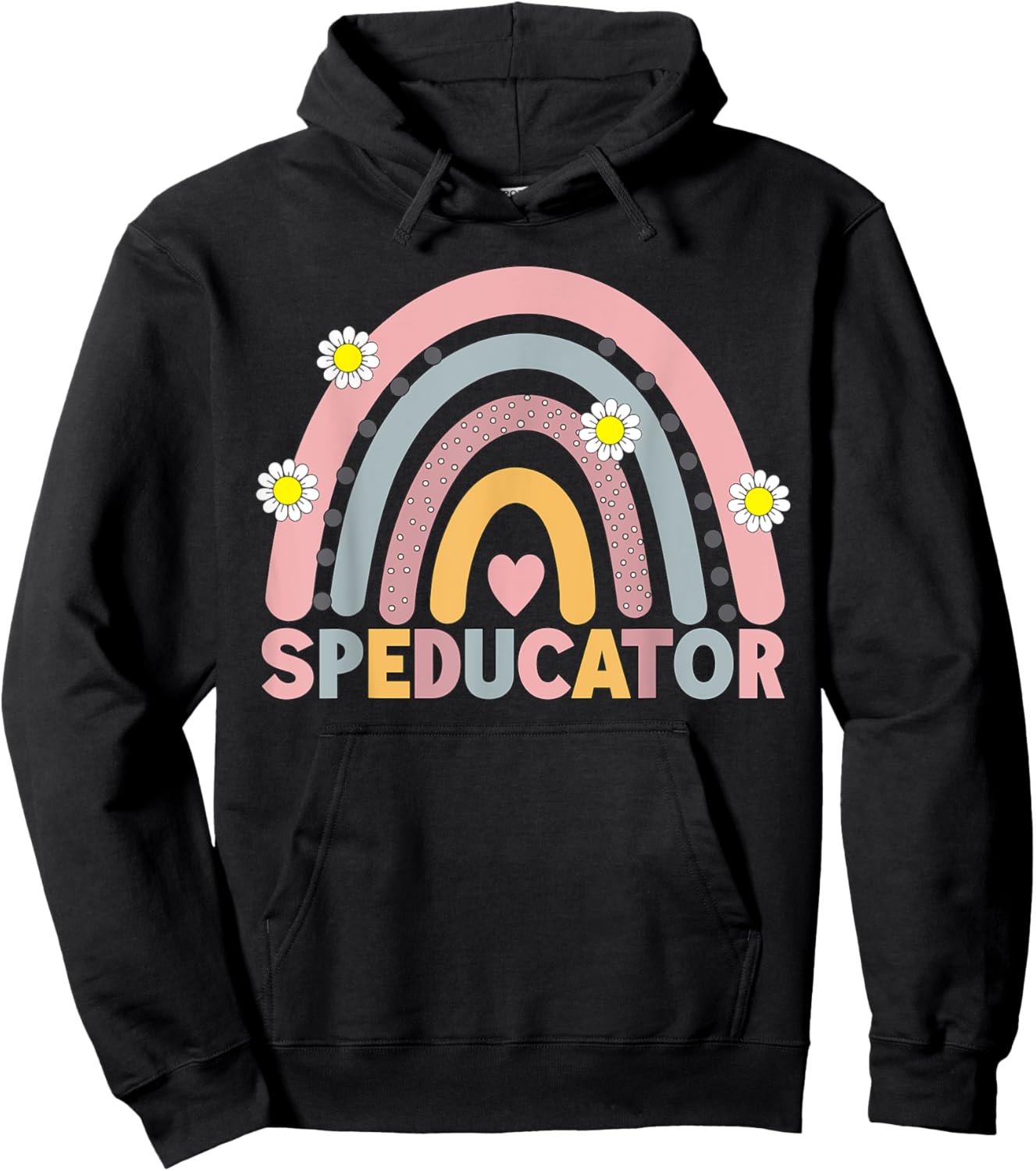 Speducator Special Education Teacher Sped Ed Rainbow Sped Hoodie - Hoodie | Black