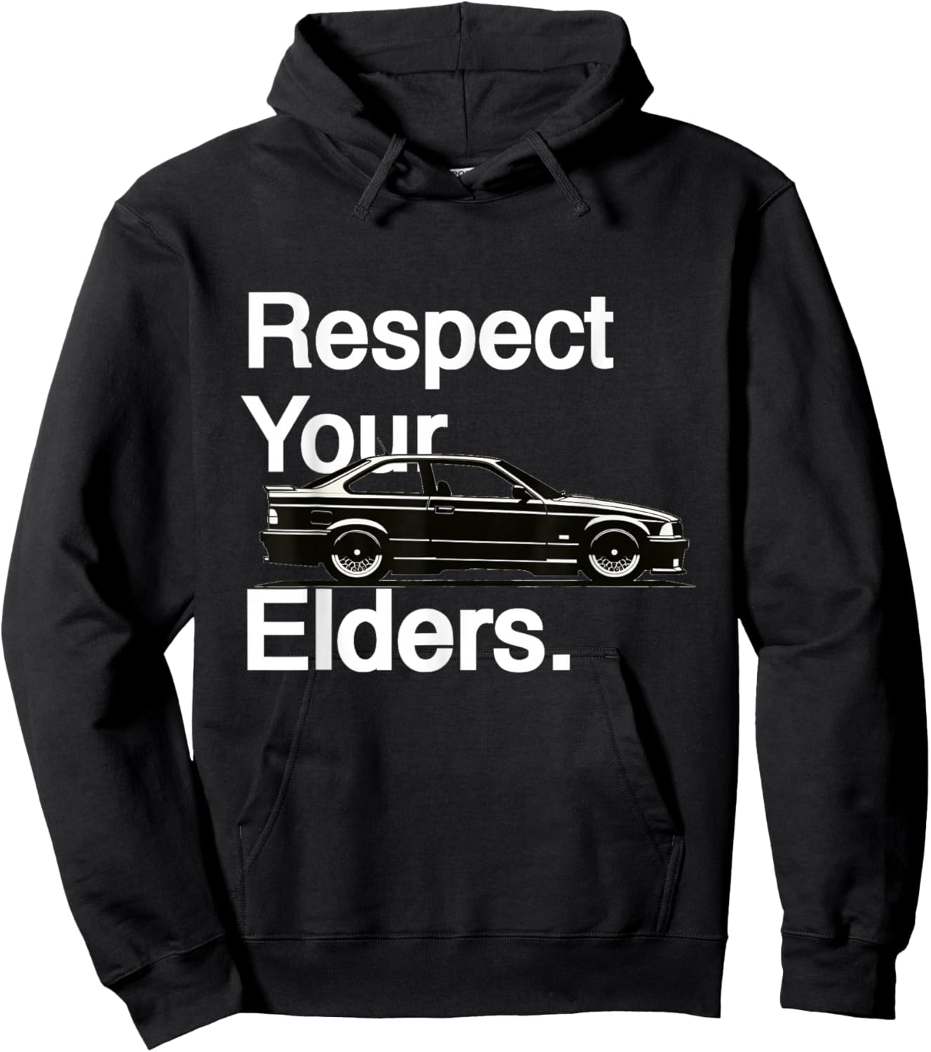 Respect Your Elders Vintage Euro E36 Hoodie - Hoodie | Black