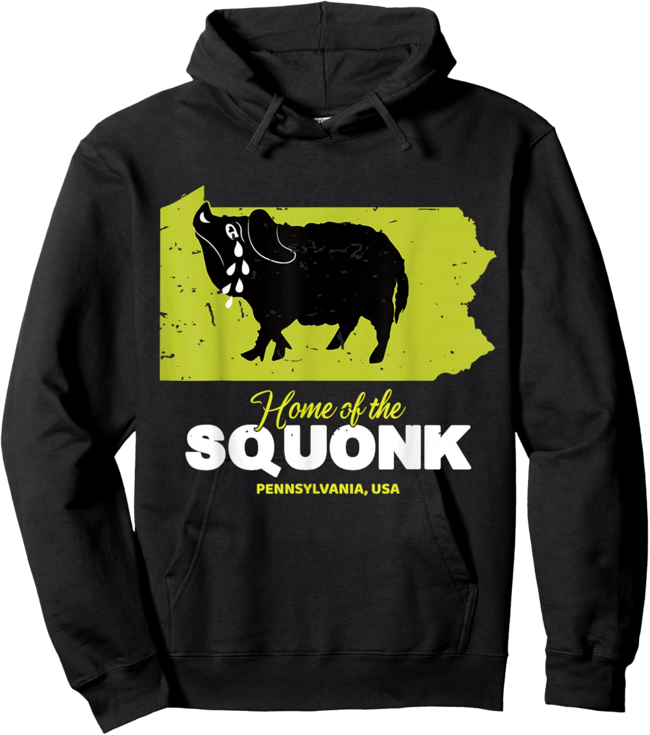 Home Of The Squonk Pennsylvania State American Cryptid Hoodie - Hoodie | Black