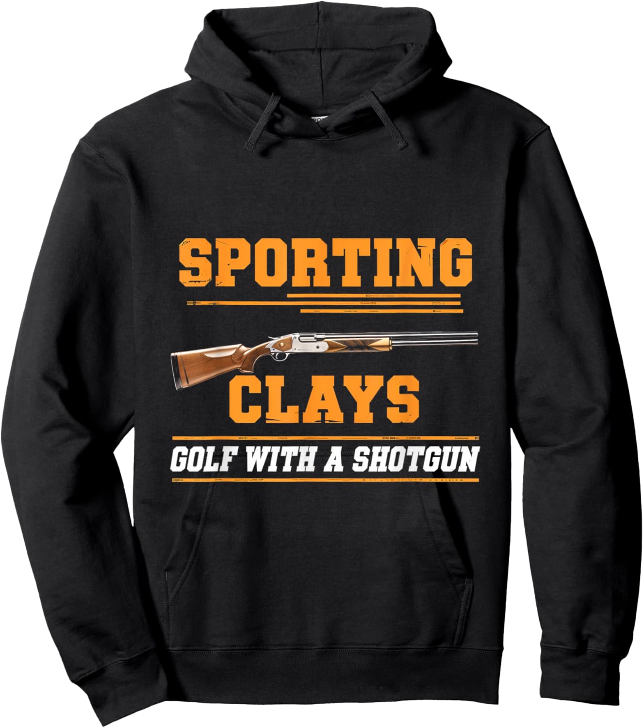 Sporting Clays Clay Golf Shotgun Shooting Sports Hoodie - Hoodie | Black