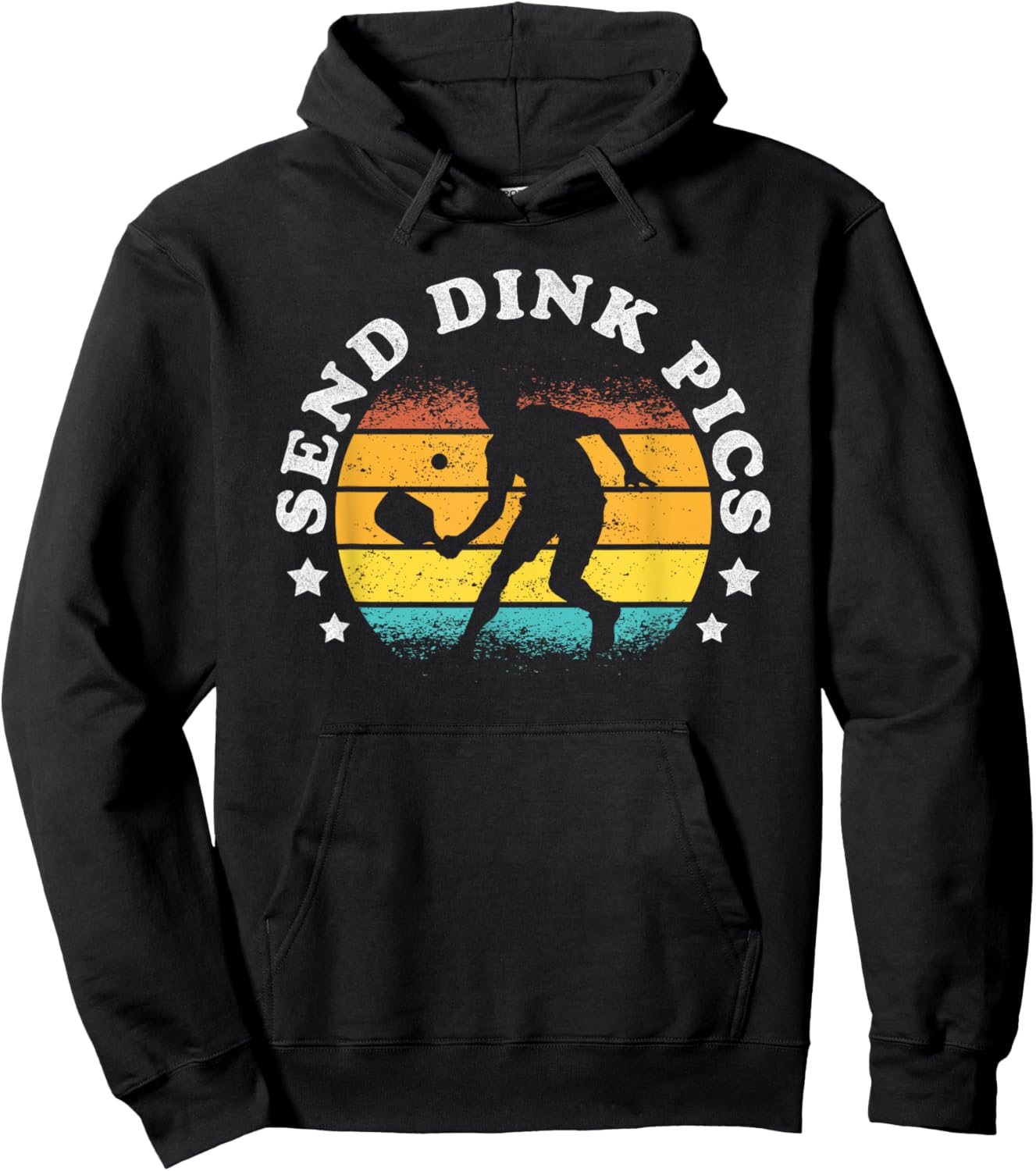 Send Dink Pics Funny Pickleball Hoodie - Hoodie | Black