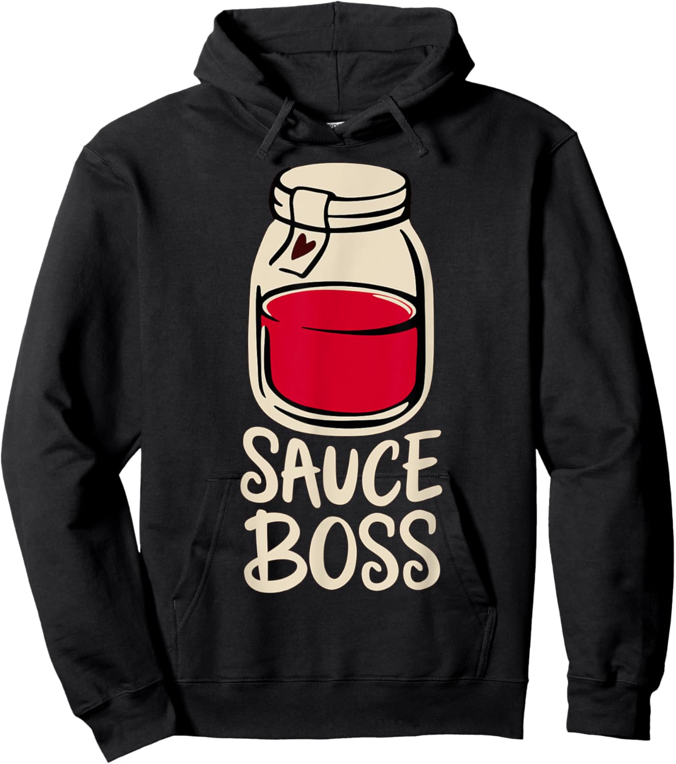 Sauce Boss Tomato Sauce Italian Canning Spaghetti Pizza Hoodie - Hoodie | Black