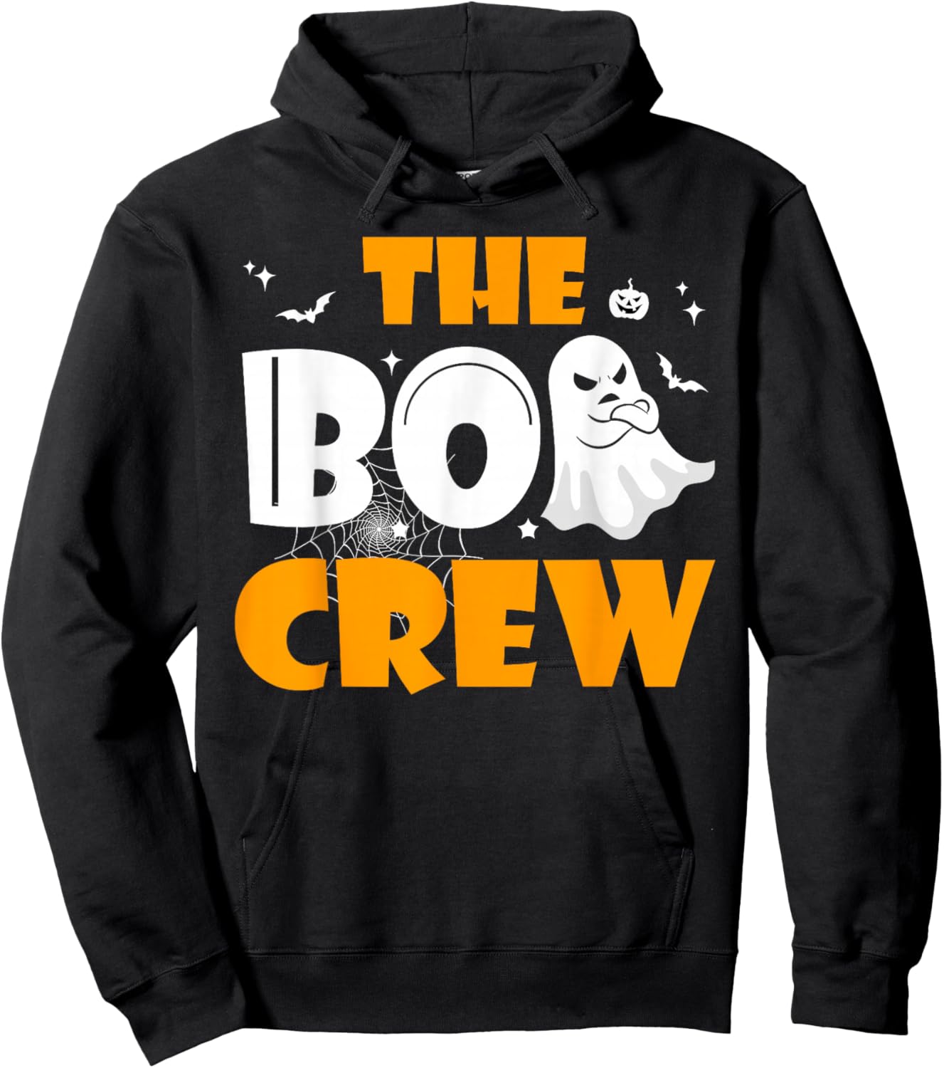 Halloween Ghost The Boo Crew Costume Matching Women Kids Men Hoodie - Hoodie | Black