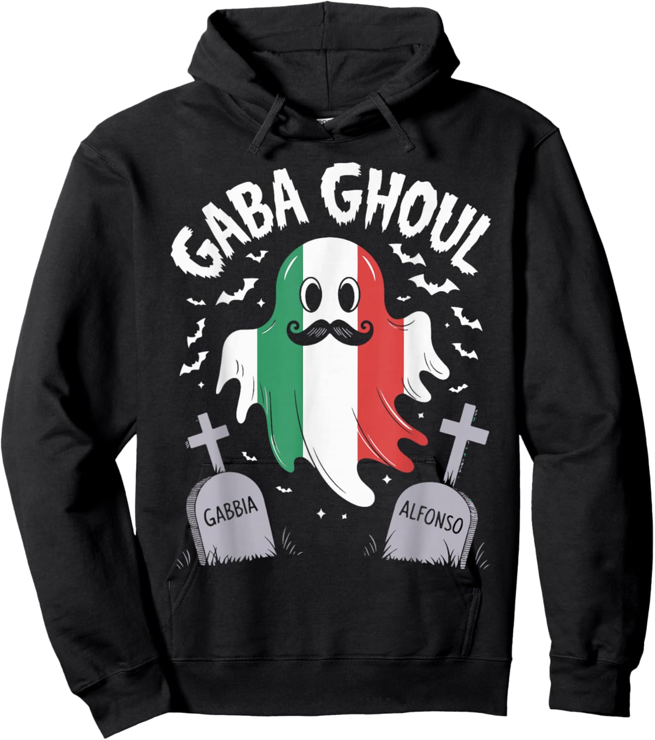 GABA Ghoul Halloween Costume Ghost Funny Italian Gabagool Hoodie - Hoodie | Black