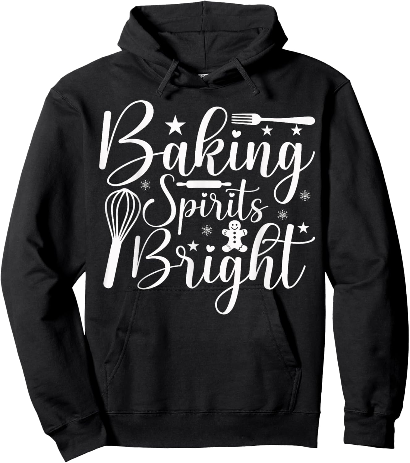 Baking Spirits Bright Christmas Hoodie - Hoodie | Black