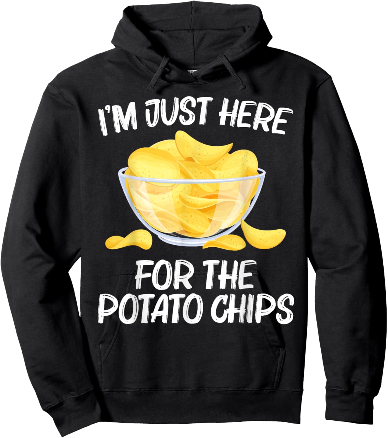Cool Potato Chips Art Women Kids Potato Chips Lover Hoodie - Hoodie | Black