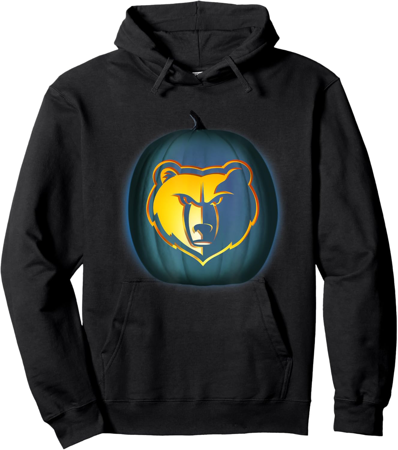 NBA Memphis Grizzlies Halloween Glow Pumpkin Hoodie - Hoodie | Black