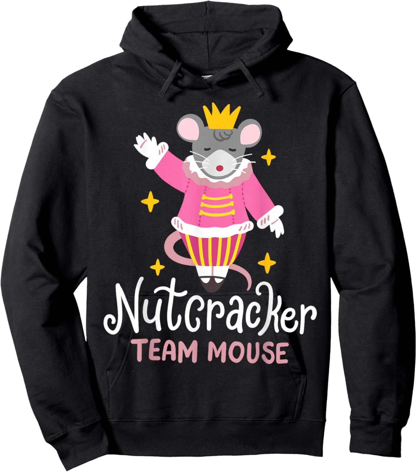 Team Mouse Nutcracker Ballet Funny Christmas Men Women Kids Hoodie - Hoodie | Black