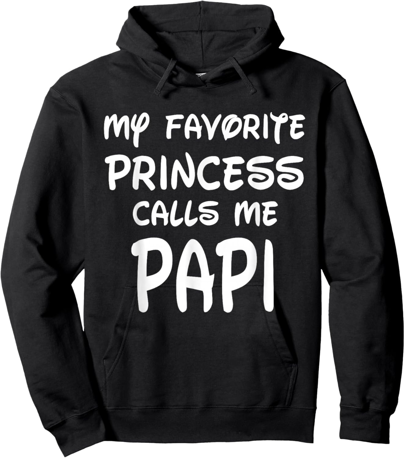 My Favorite Princess Calls Me Papi Vintage Christmas Xmas Hoodie - Hoodie | Black