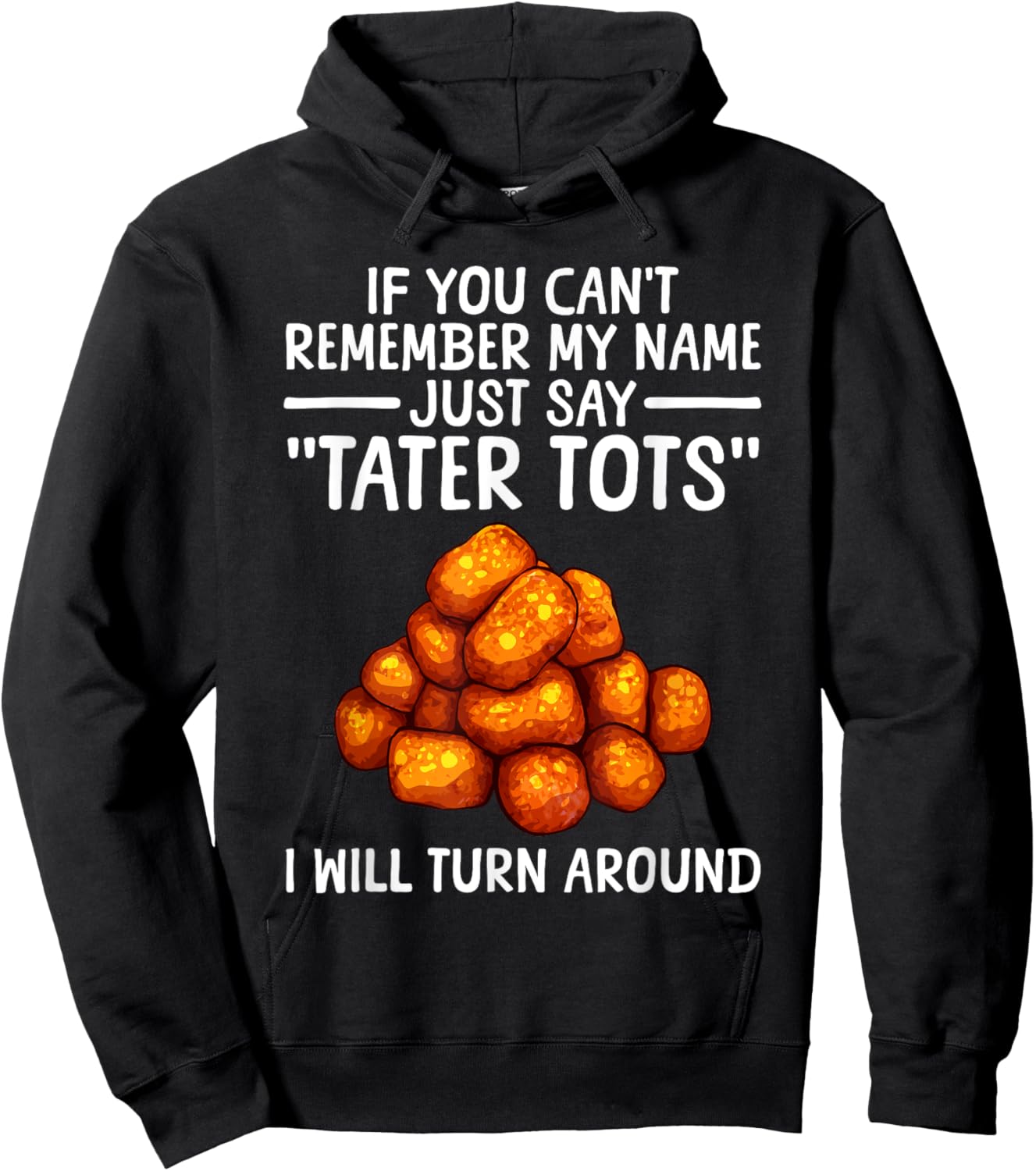 Tater Tot Design Women Kids Potato Tater Tot Lover Hoodie - Hoodie | Black