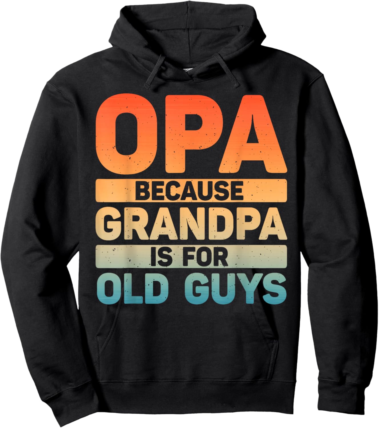 Best Opa Design For Grandpa From Grandkids Father's Day Opa Hoodie - Hoodie | Black