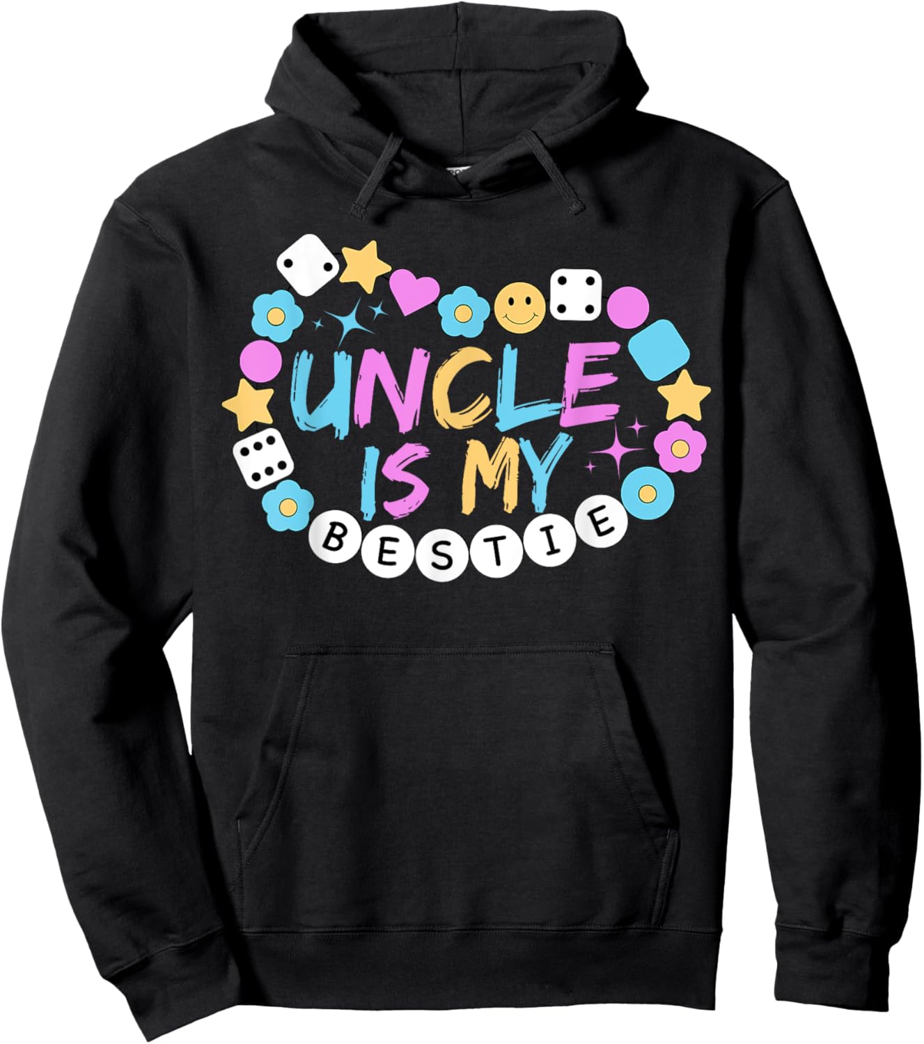 My Uncle Is My Bestie Uncle And Niece Matching Hoodie - Hoodie | Black