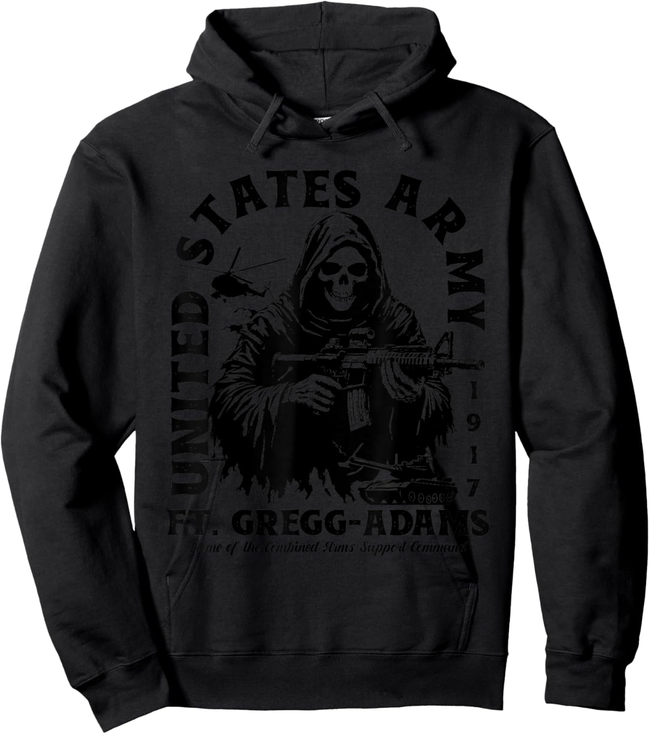 Fort Gregg-Adams US Military Base Virginia VA Ft Gregg-Adams Hoodie - Hoodie | Black