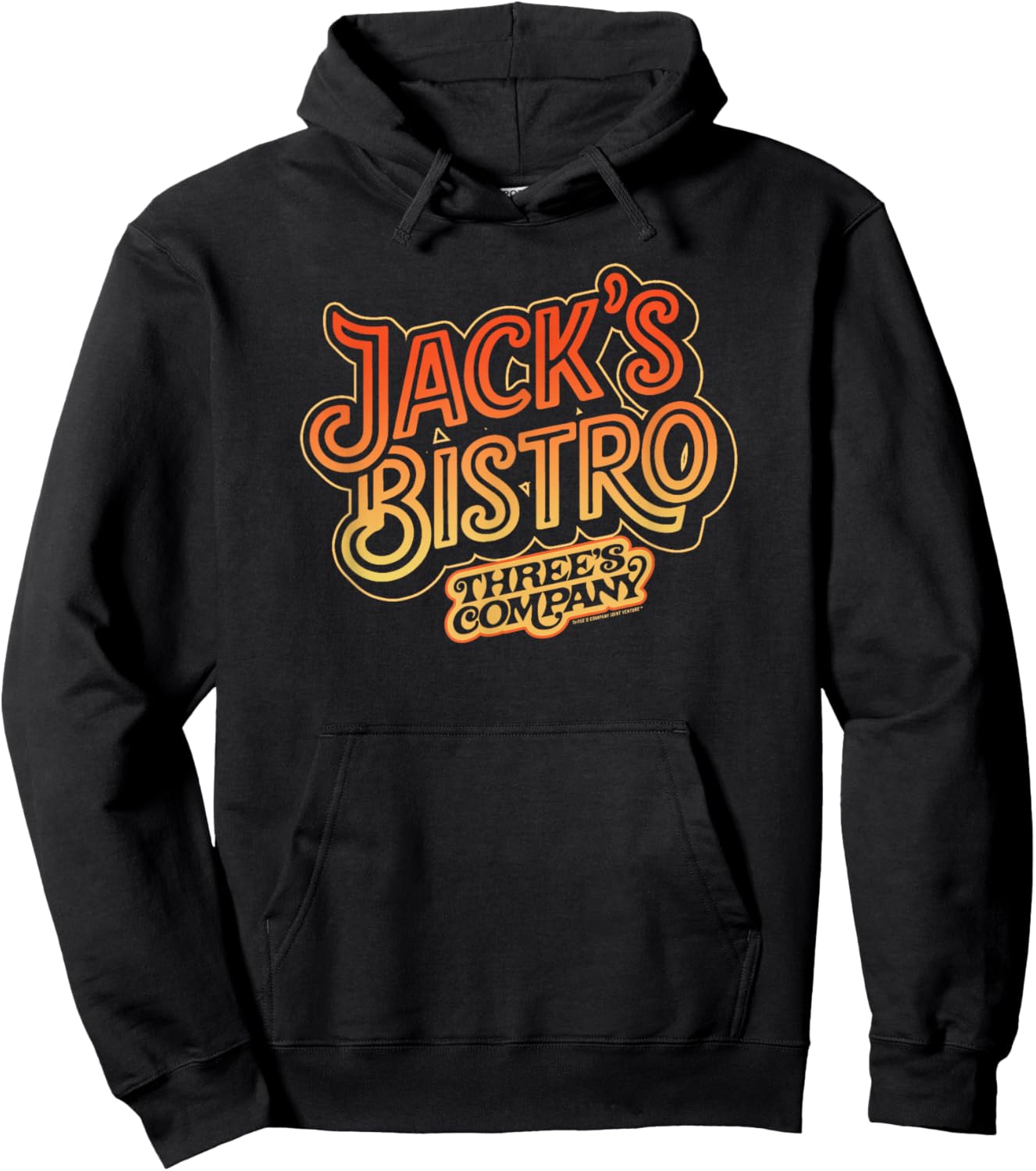 Jack's Bistro Retro Three's Company Jack Tripper Vintage Hoodie - Hoodie | Black