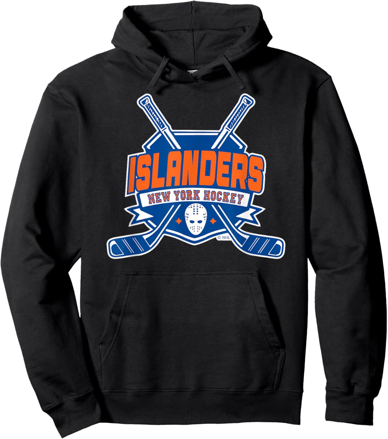 New York Islanders Hockey Sticks Black Officially Licensed Hoodie - Hoodie | Black