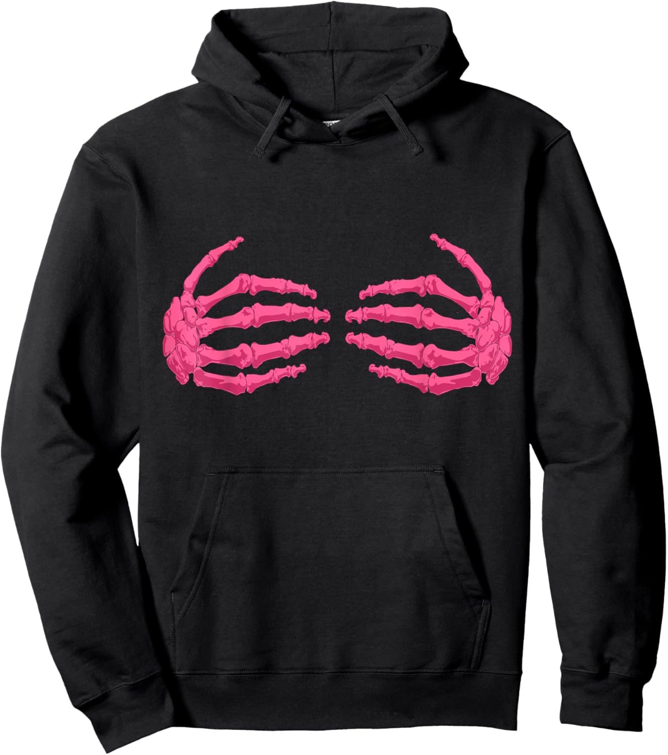 Breast Cancer Awareness In October We Wear Pink Halloween Hoodie - Hoodie | Black